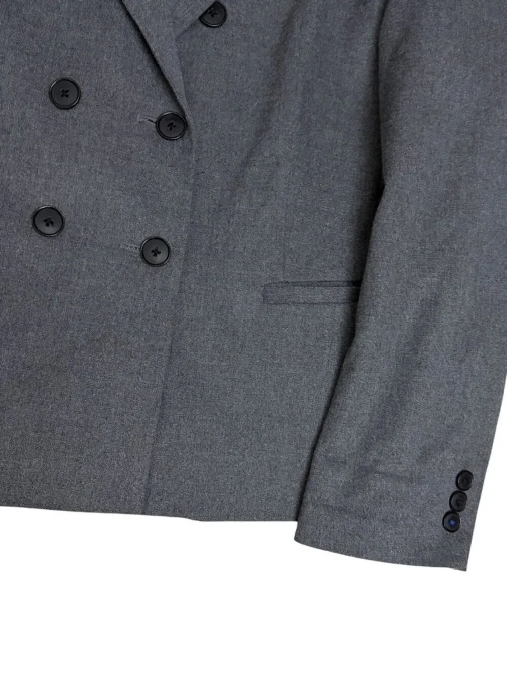 TRISTAN Wool Blend Blazer Sport Coat Gray Business Casual Jacket Womens XL (16)